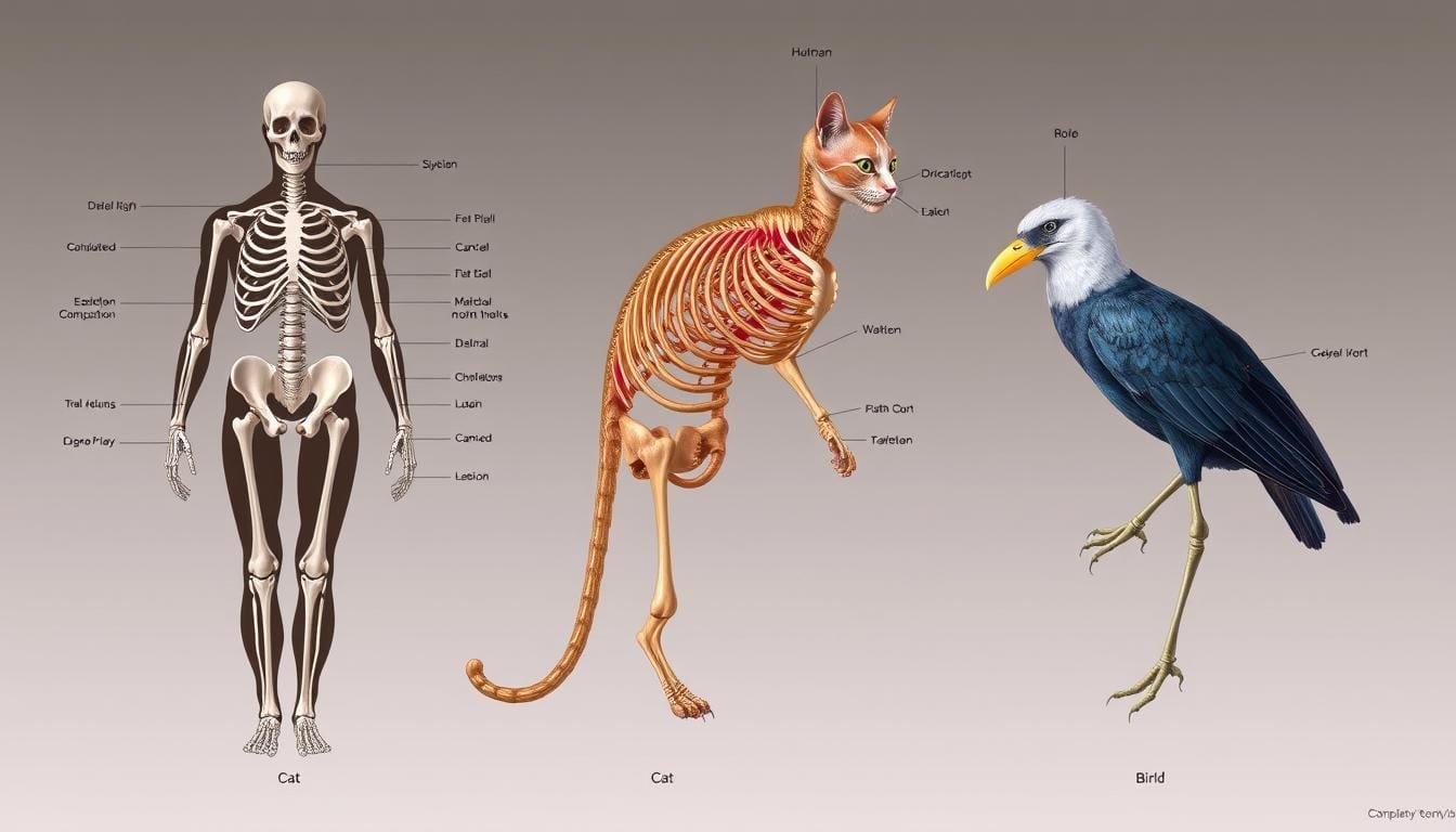 prompt para crear ilustraciones de anatomía comparada con IA