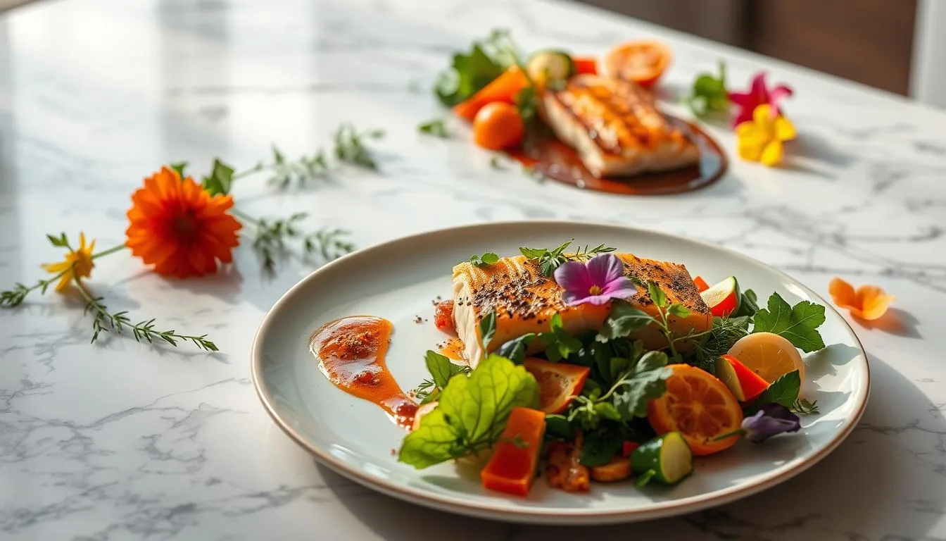 prompt para crear ilustraciones de cocina gourmet con IA