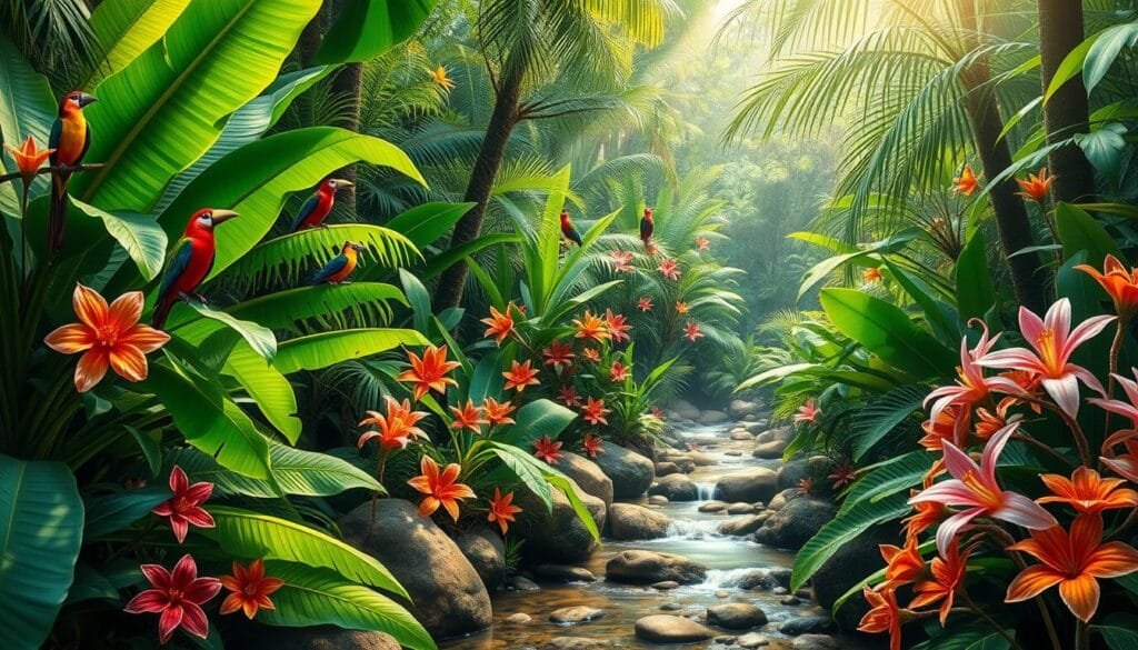 prompt para crear ilustraciones de flora y fauna con IA