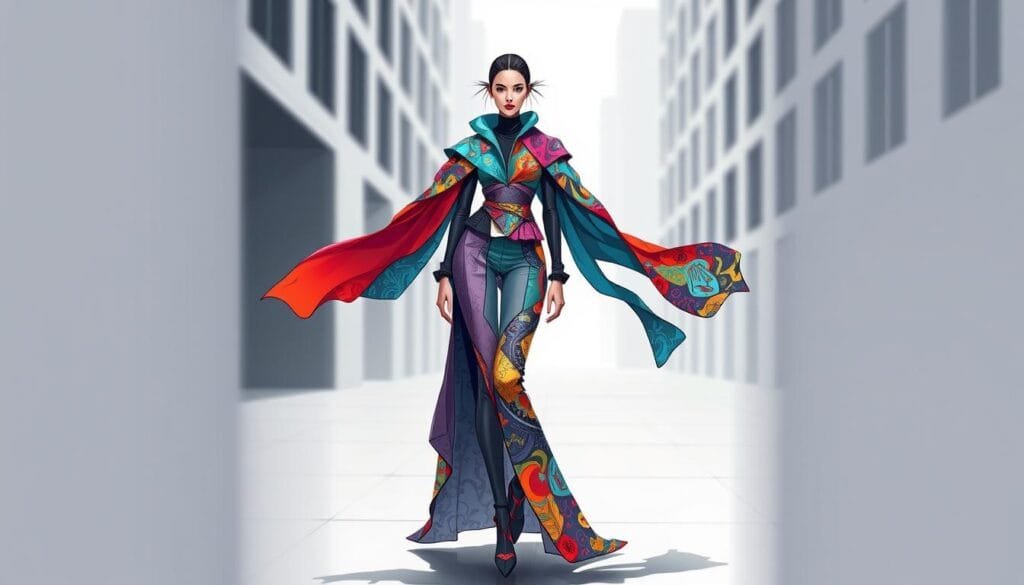 prompt para crear ilustraciones de moda con IA
