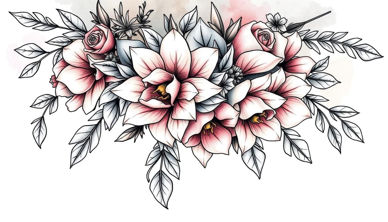 prompt para crear tatuajes florales con IA