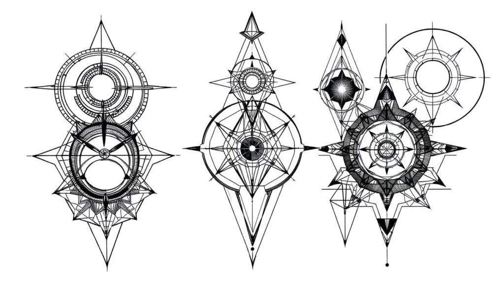 Mejores Prompts para Crear Tatuajes Geométricos con IA 1 prompt para crear tatuajes geométricos con IA