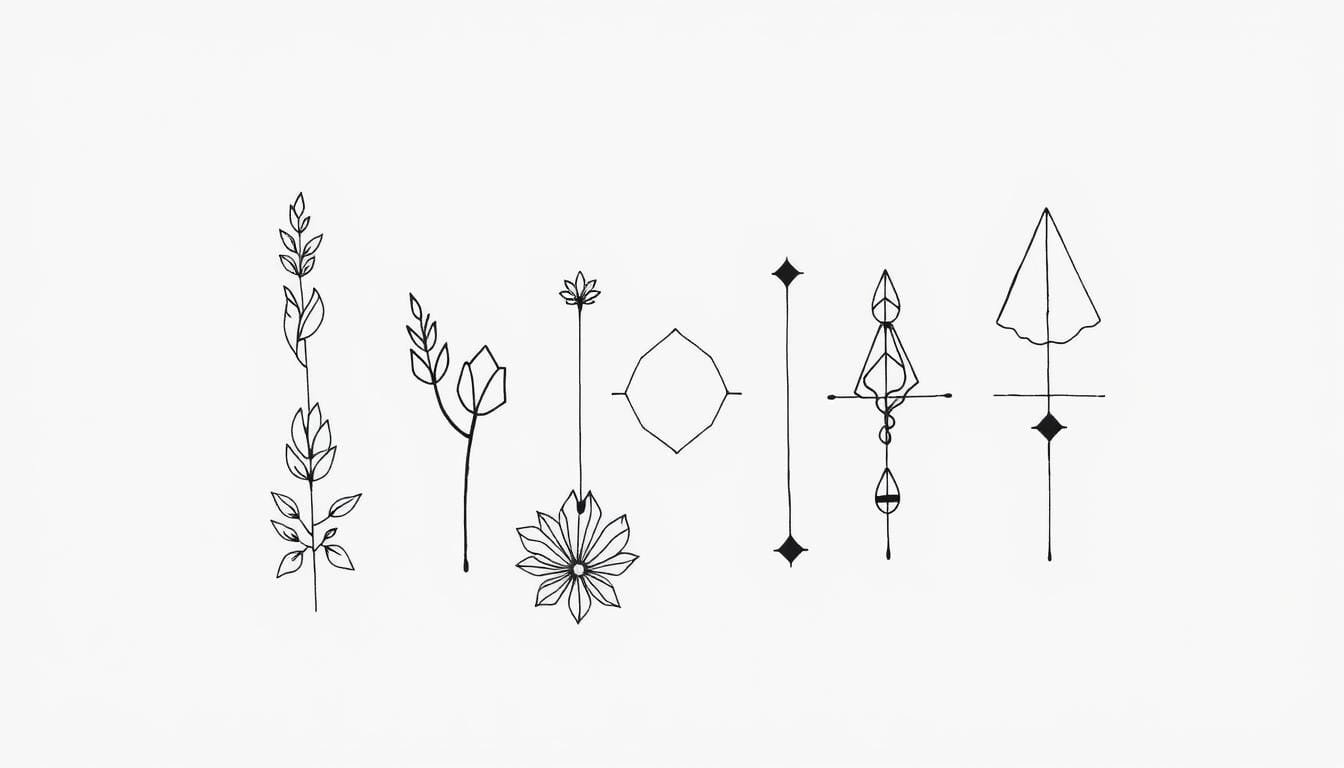 Mejores Prompts para Crear Tatuajes Minimalistas de Línea con IA 1 prompt para crear tatuajes minimalistas de línea con IA