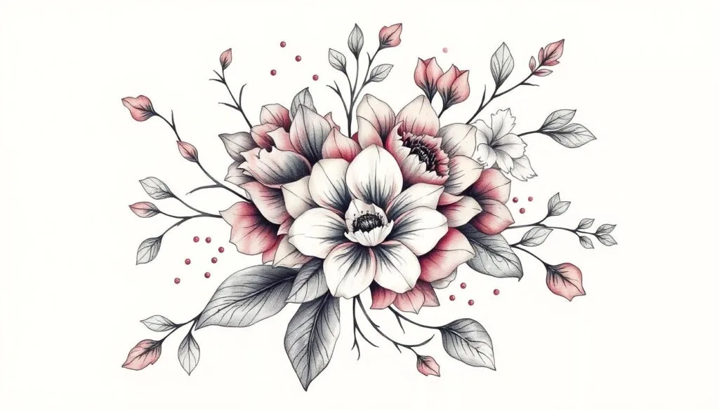 prompt para tatuajes florales