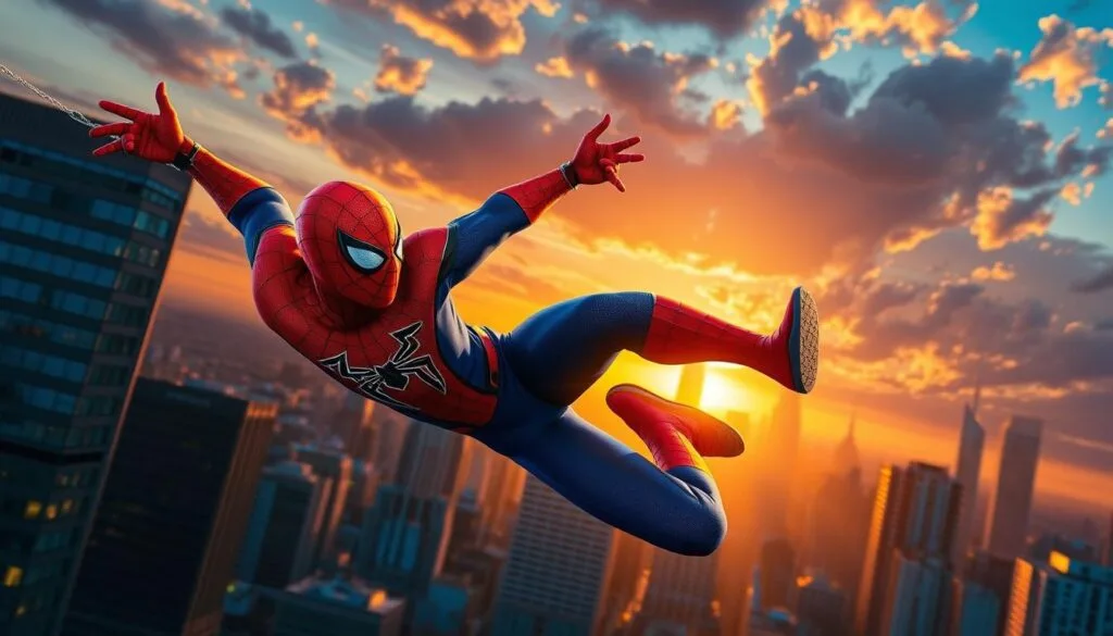 prompts Spider-Man