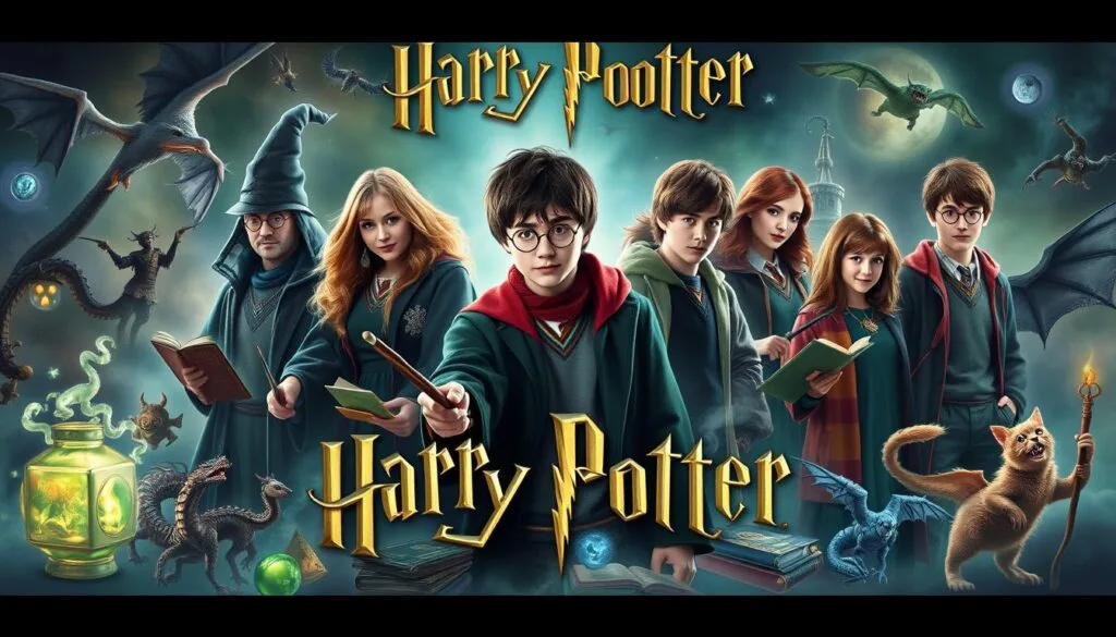 representación visual de personajes Harry Potter