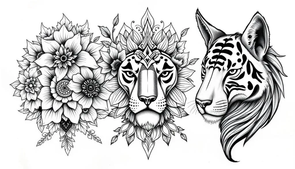 tatuajes en blanco y negro