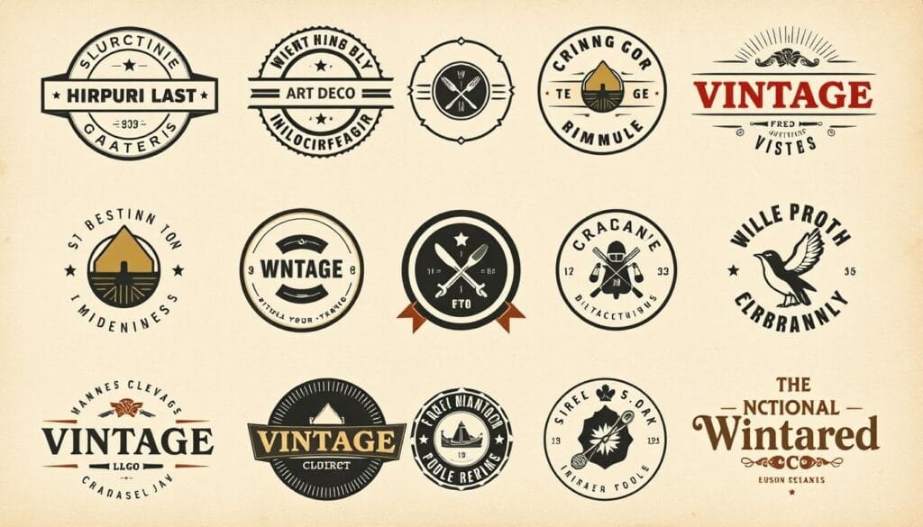 tipos de logotipos vintage
