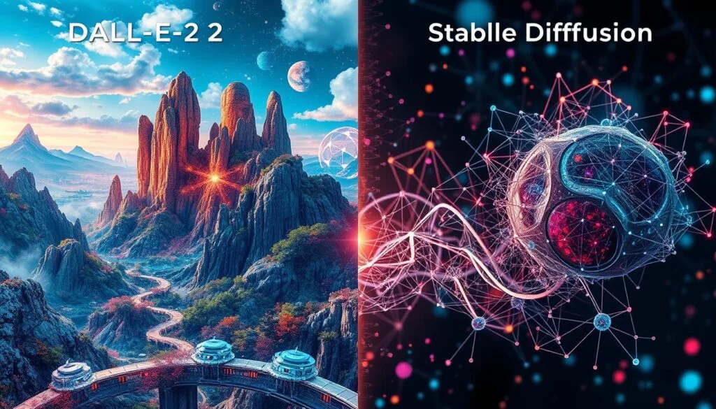 comparación entre DALL-E 2 y Stable Diffusion comparación entre DALL-E 2 y Stable Diffusion