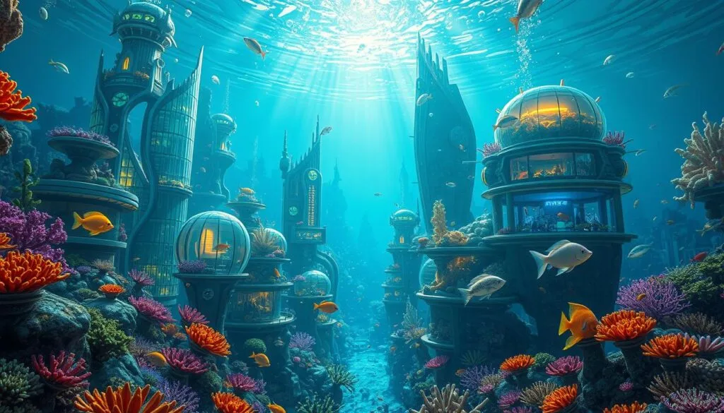 mejores prompts para ciudades submarinas