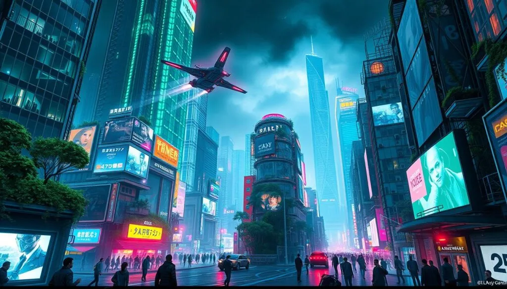 Características ciudades Cyberpunk