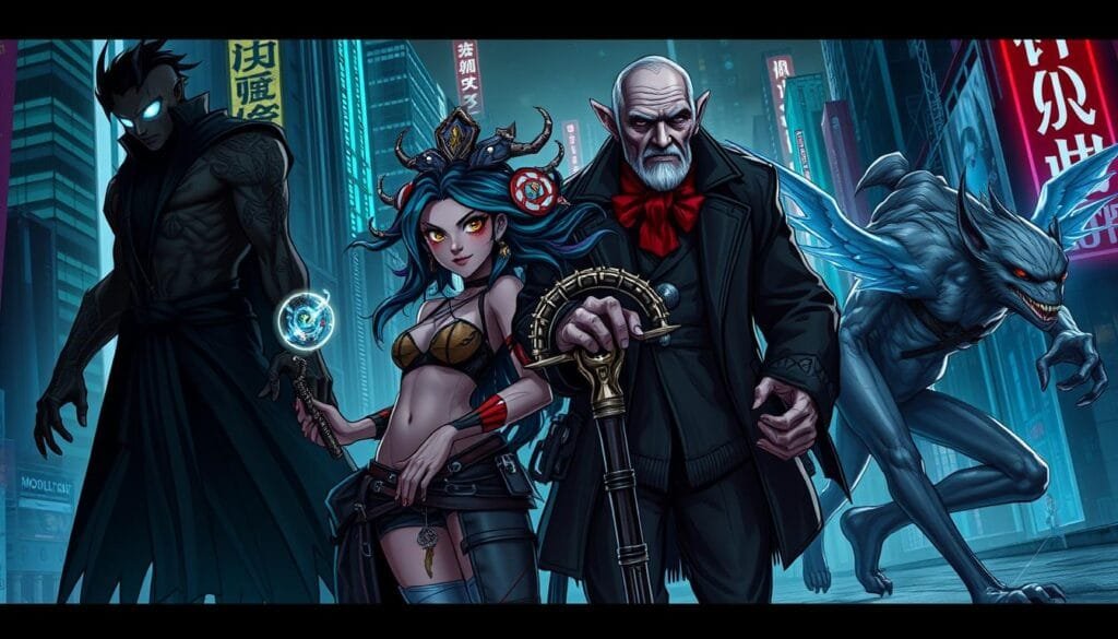 Características de personajes en fantasía urbana