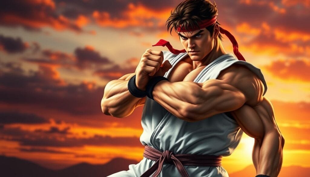 Ryu personajes de Street Fighter generación de imágenes