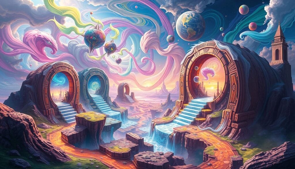 aplicaciones creativas en arte digital con portales dimensionales