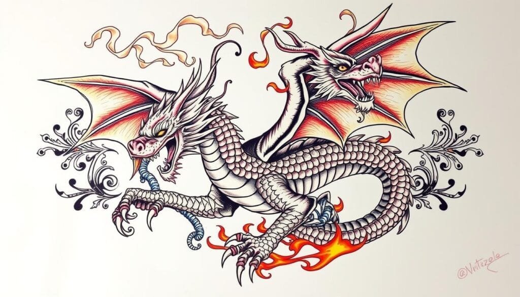 características de tatuajes de dragones