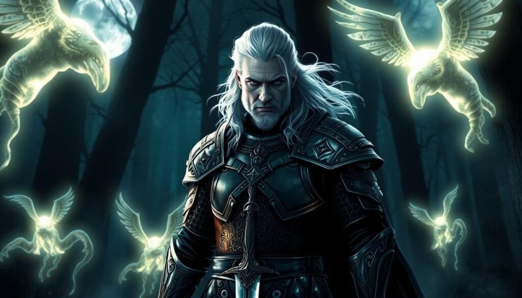 creación de imágenes de Geralt de Rivia