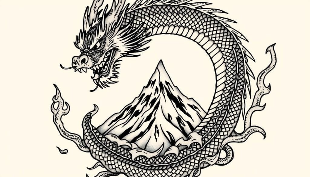 diseño de tatuajes de dragones
