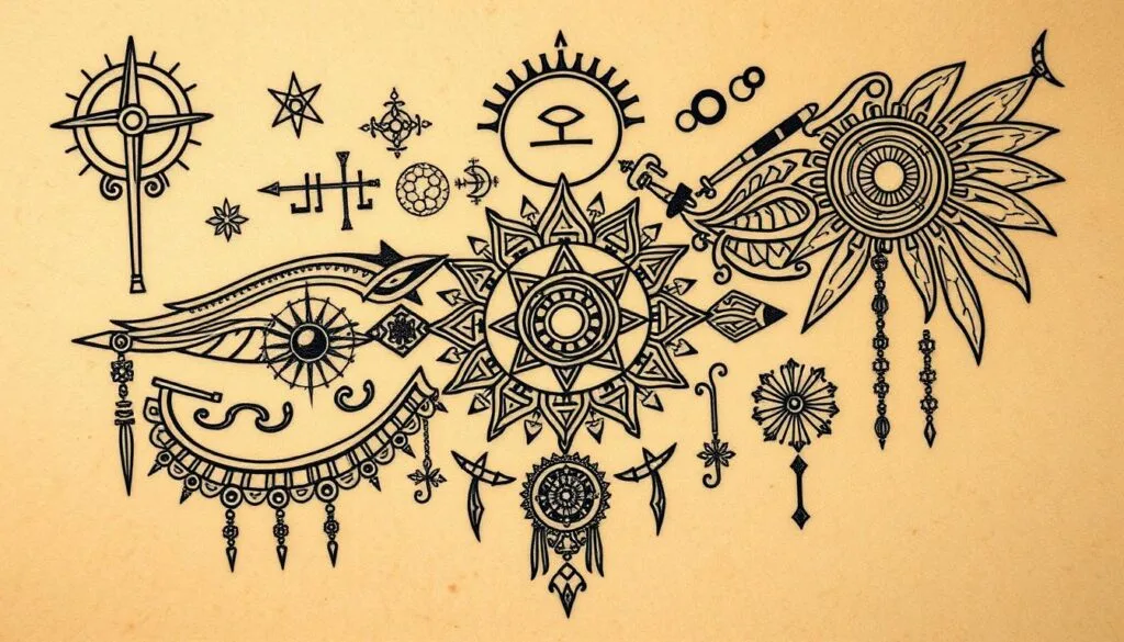 diseños de tatuajes de símbolos antiguos