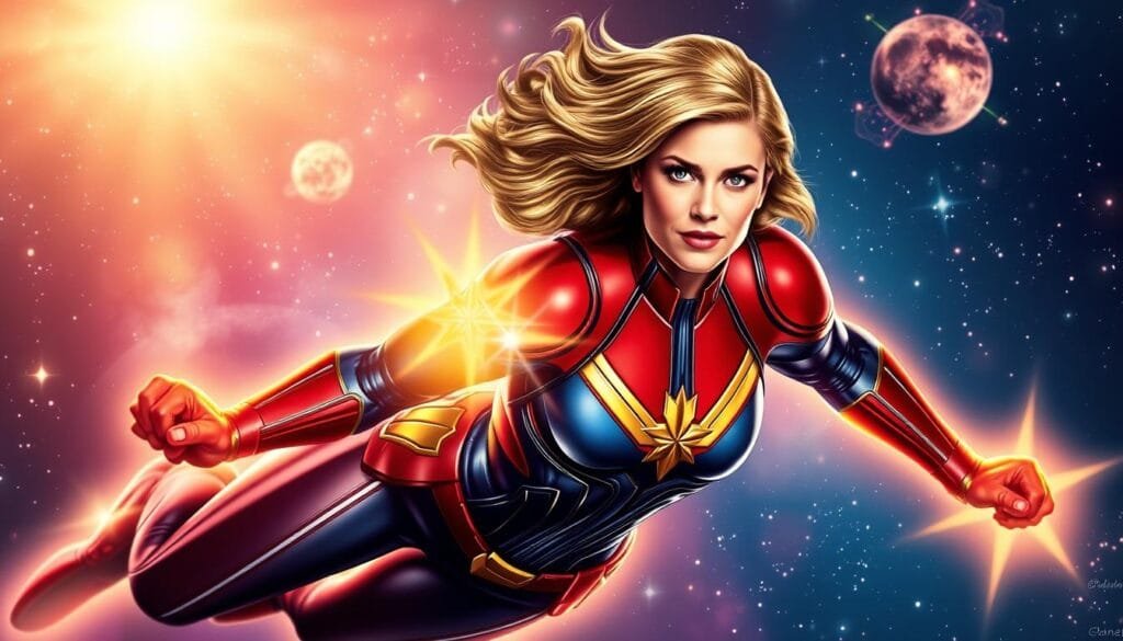 ejemplos de prompts Captain Marvel