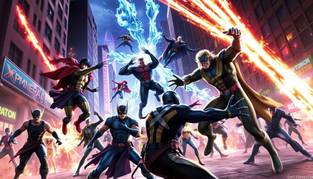 ejemplos de prompts de X-Men