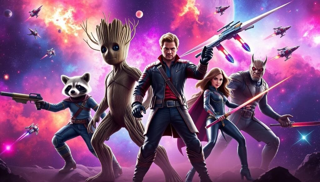 ejemplos de prompts para Guardians of the Galaxy