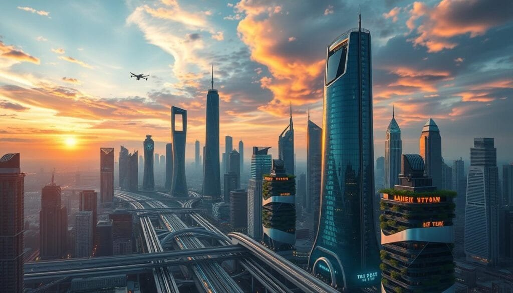 ejemplos de prompts para ilustraciones futuristas