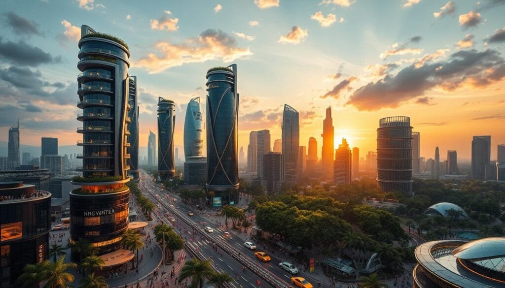 ejemplos de prompts para ilustraciones urbanas