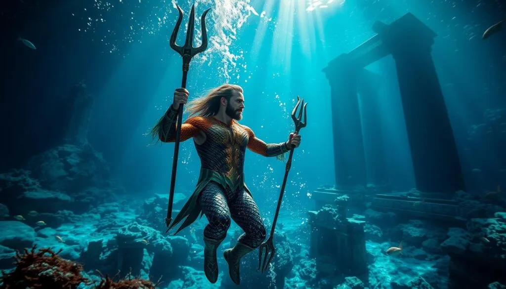 ejemplos de prompts para personajes de Aquaman