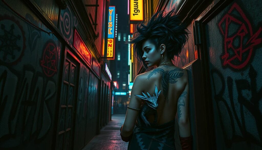 ejemplos de prompts para personajes de fantasía urbana