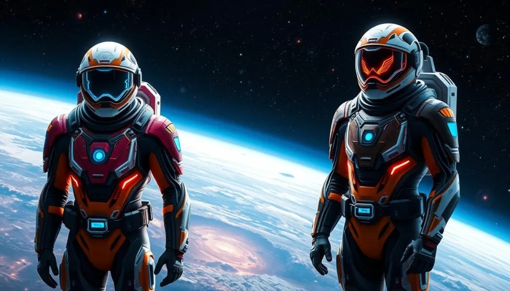 ejemplos de trajes espaciales