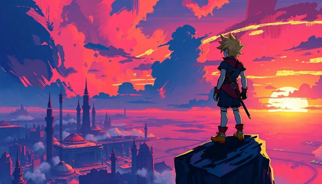 ejemplos generación de imágenes de Cloud Strife en estilos artísticos