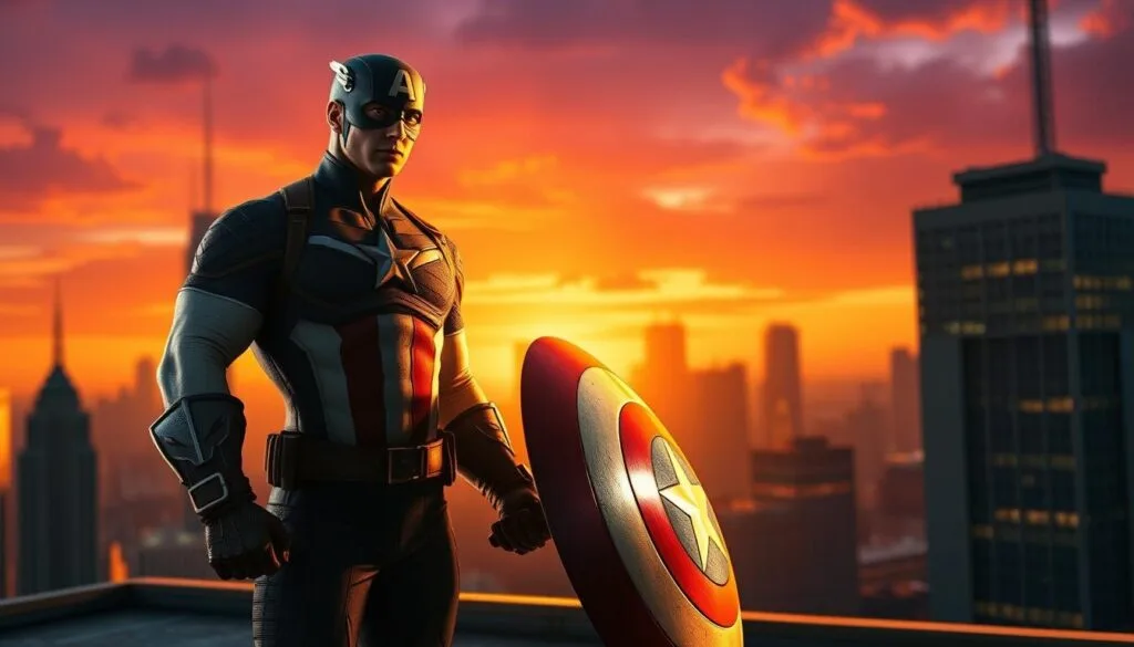 ejemplos prompts Captain America