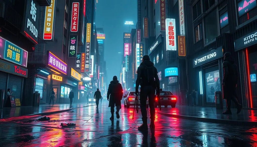 elementos Cyberpunk en creación de prompts