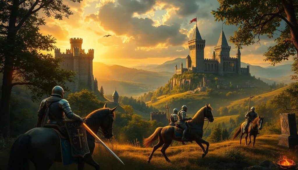 elementos de fantasía medieval