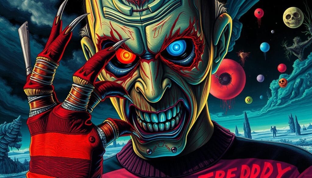 estilo artístico en la creación de imágenes de Freddy Krueger