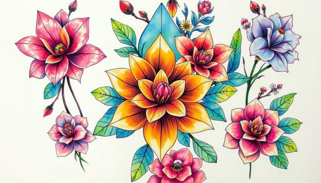 estilos de tatuajes de flores exóticas estilos de tatuajes de flores exóticas