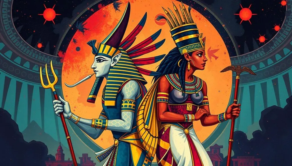 estilos visuales dioses egipcios representaciones artísticas