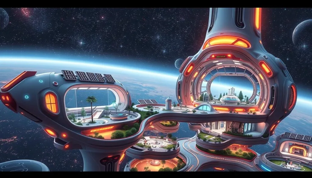 futuro IA diseño estaciones espaciales