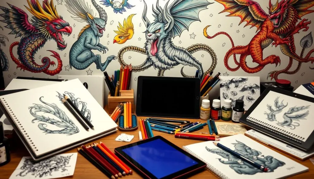 herramientas para diseño de tatuajes