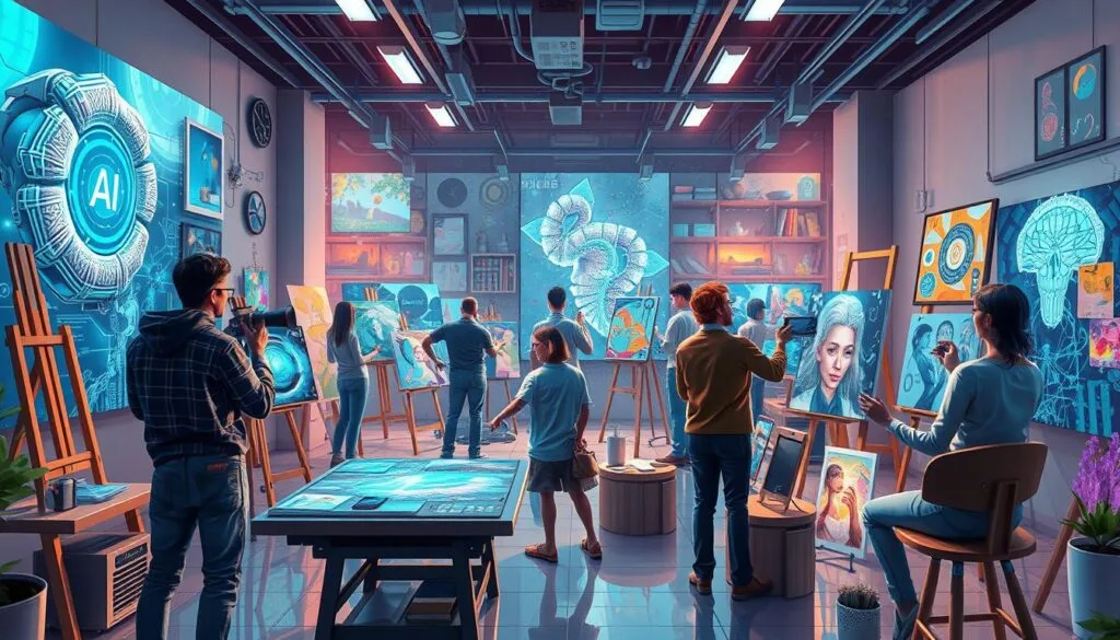 impacto de IA en la comunidad de artistas