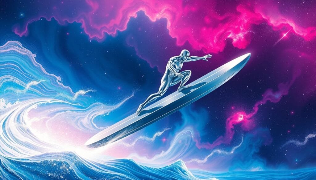 inspiración artística para la creación de imágenes del Silver Surfer inspiración artística para la creación de imágenes del Silver Surfer