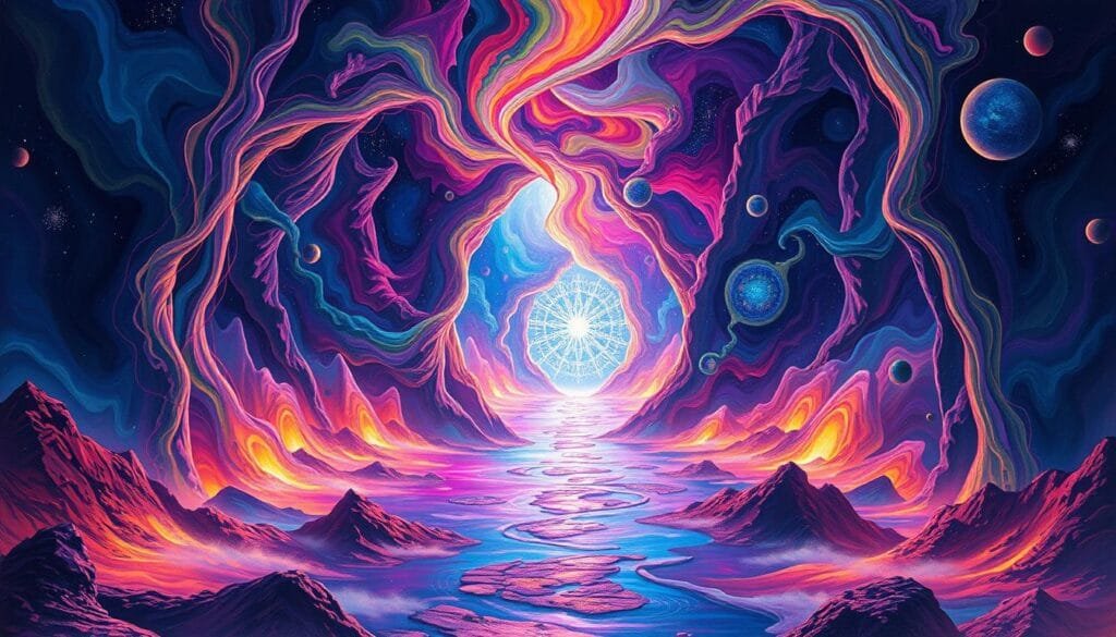 portales dimensionales en arte digital