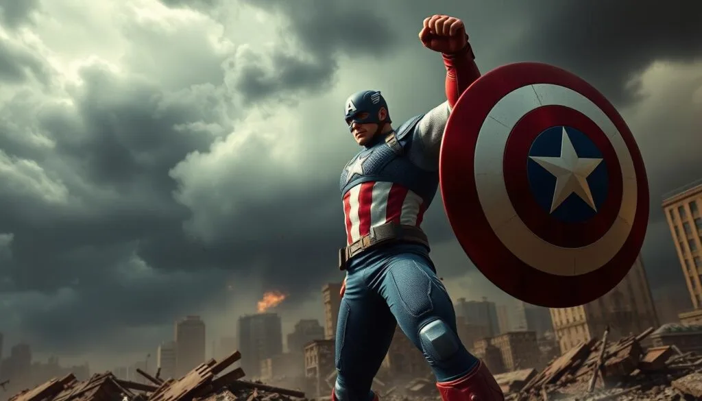 prompts Captain America
