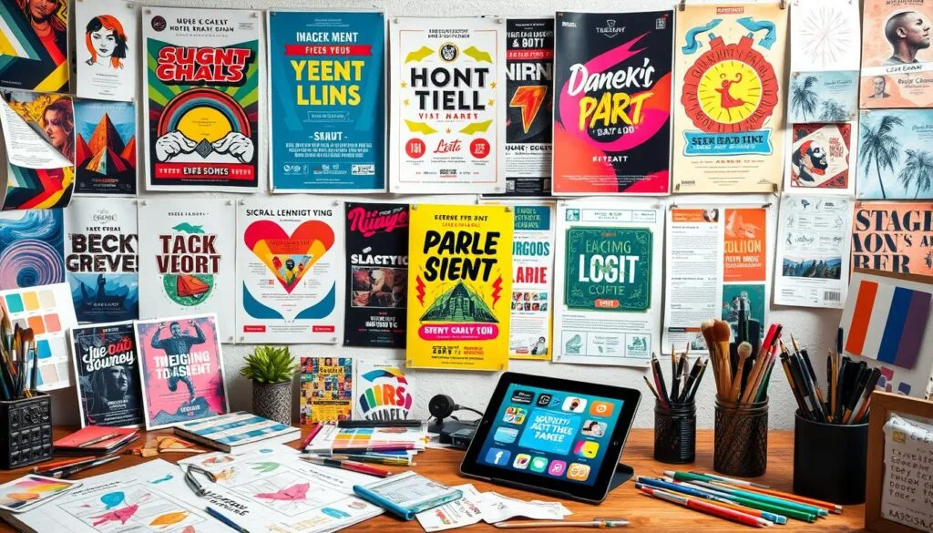 prompts de diseño para carteles de eventos