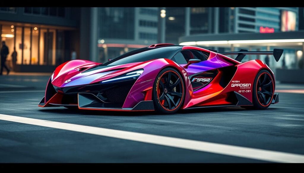 prompts de diseño para vehículos deportivos