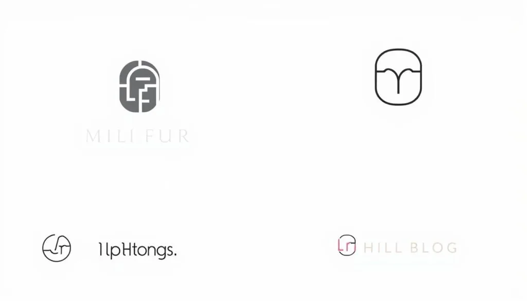 prompts minimalistas diseño de logotipos