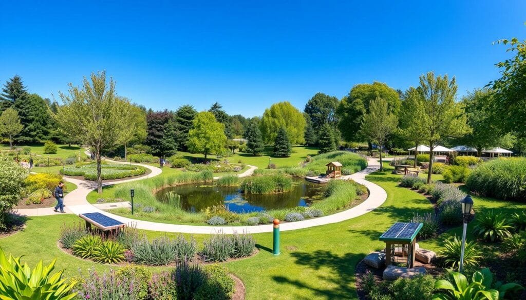 prompts para crear diseños de parques ecológicos con ia