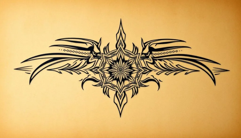 prompts para crear diseños de tatuajes de arte tribal con ia