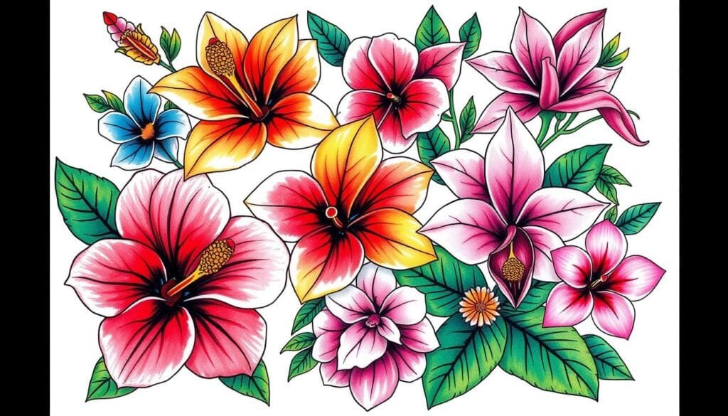 prompts para crear diseños de tatuajes de flores exóticas con ia prompts para crear diseños de tatuajes de flores exóticas con ia