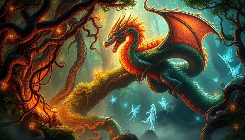 prompts para crear ilustraciones de criaturas míticas con ia